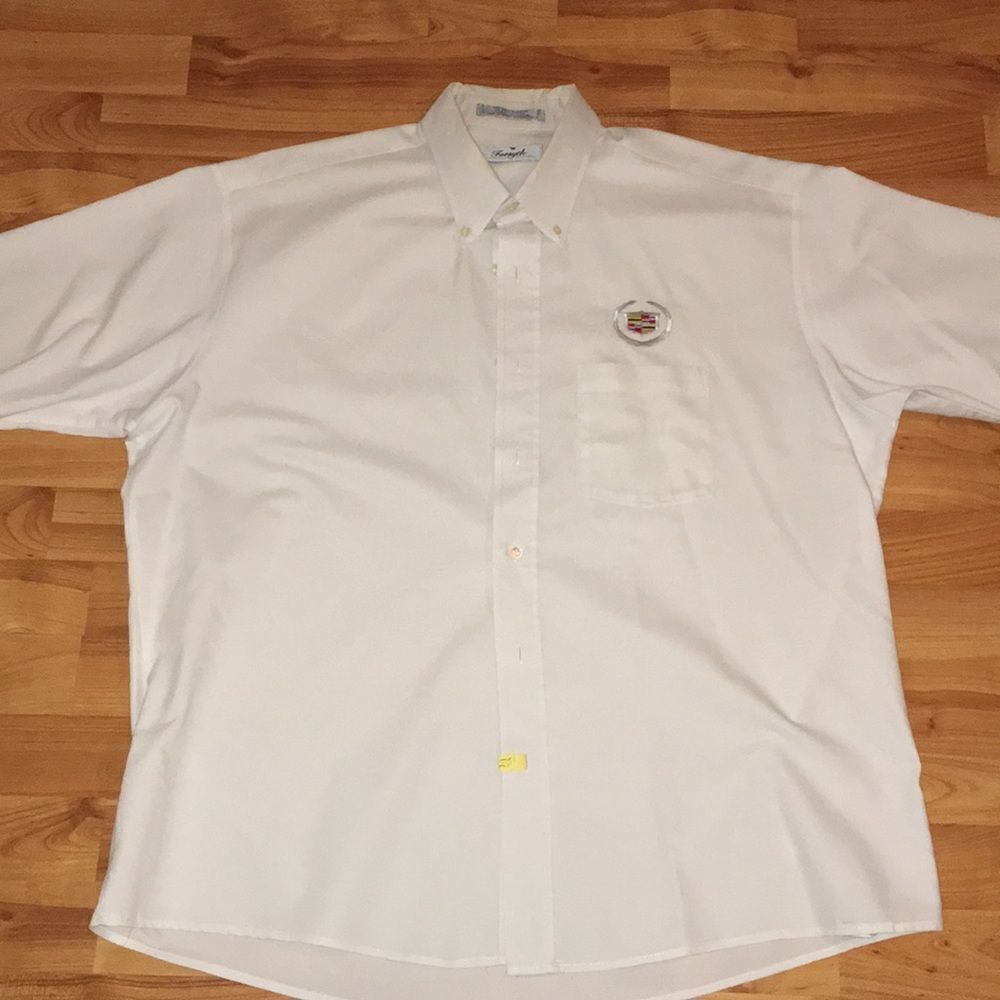 Forsyth men’s worn SS Cadillac Auto Dealer salesman service shirt XL